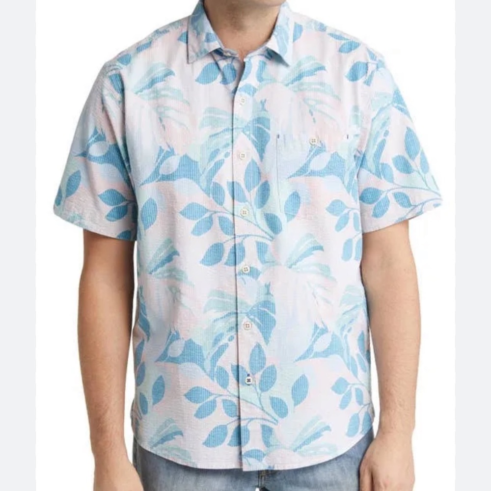 Tommy Bahama Nova Wave Beach Day Blooms Short-Sleeve Woven Shirt
